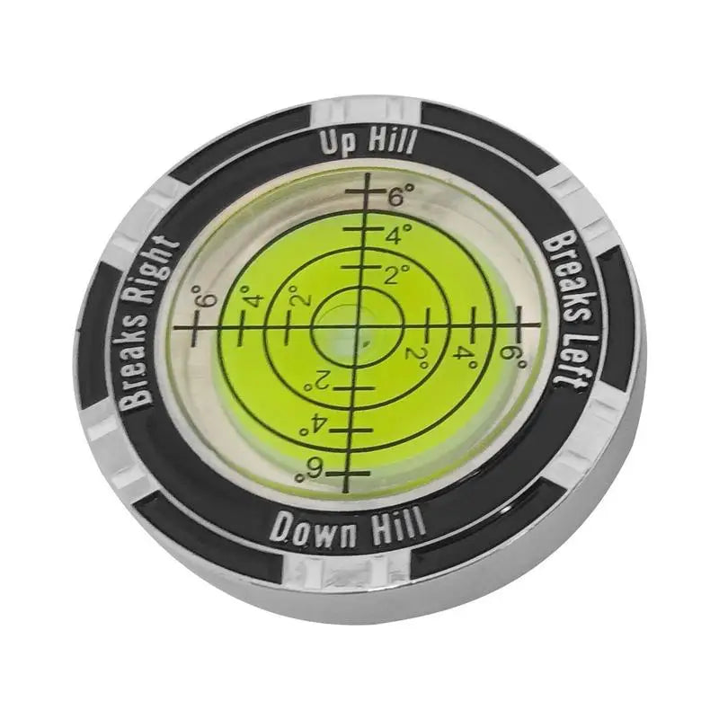 Alignment Golf Ball Marker With Slope Reader